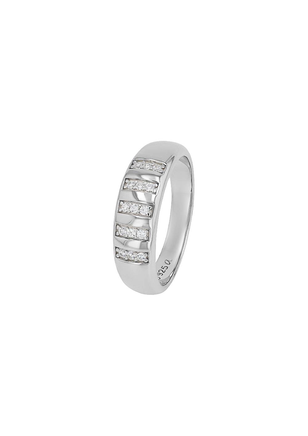 s.Oliver Silber-Ring mit Zirkonia-Steinen Begrenztes Angebot