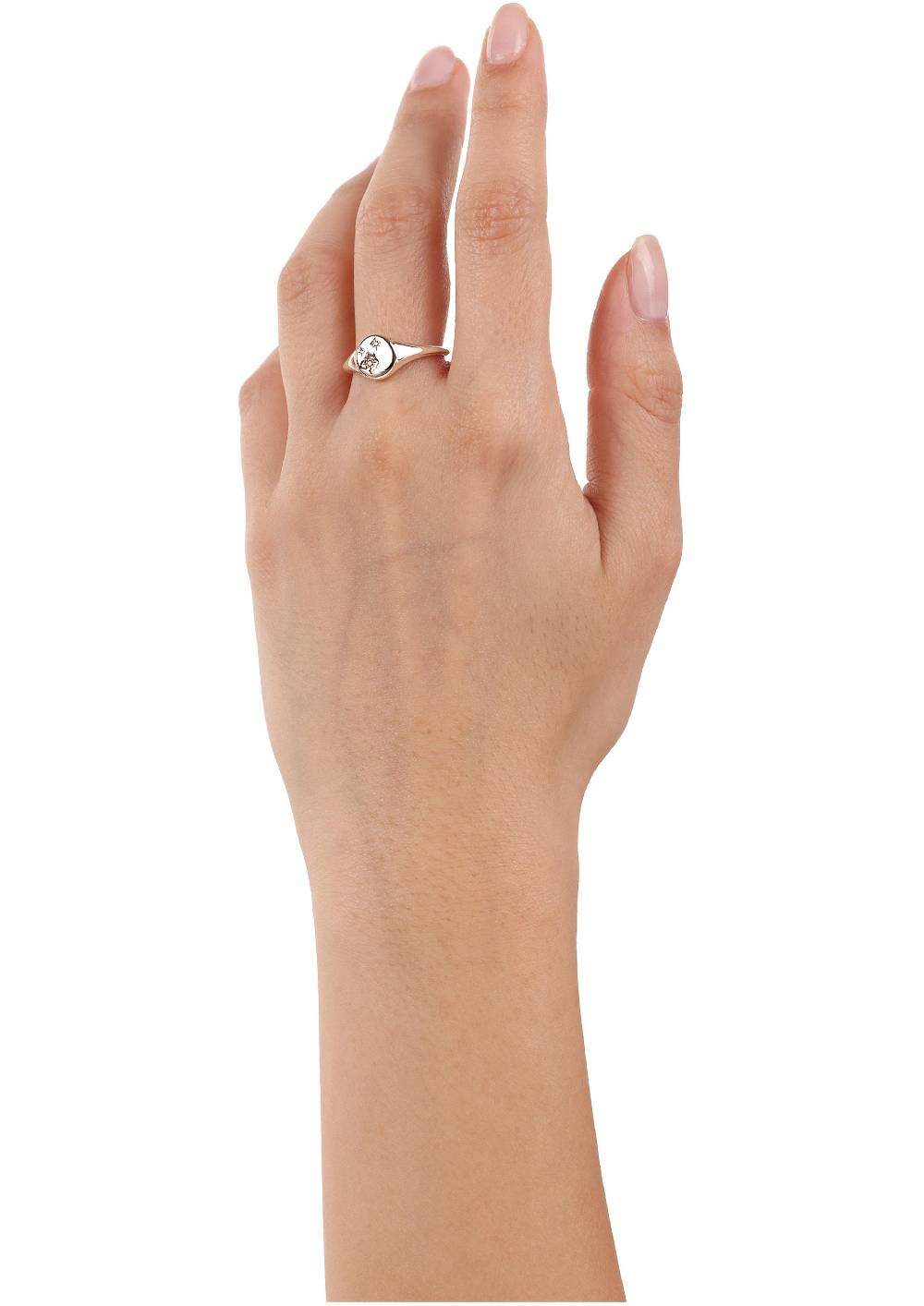 s.Oliver rosévergoldeter Silber-Ring mit Zirkonia-Steinen Begrenzte Freigabe