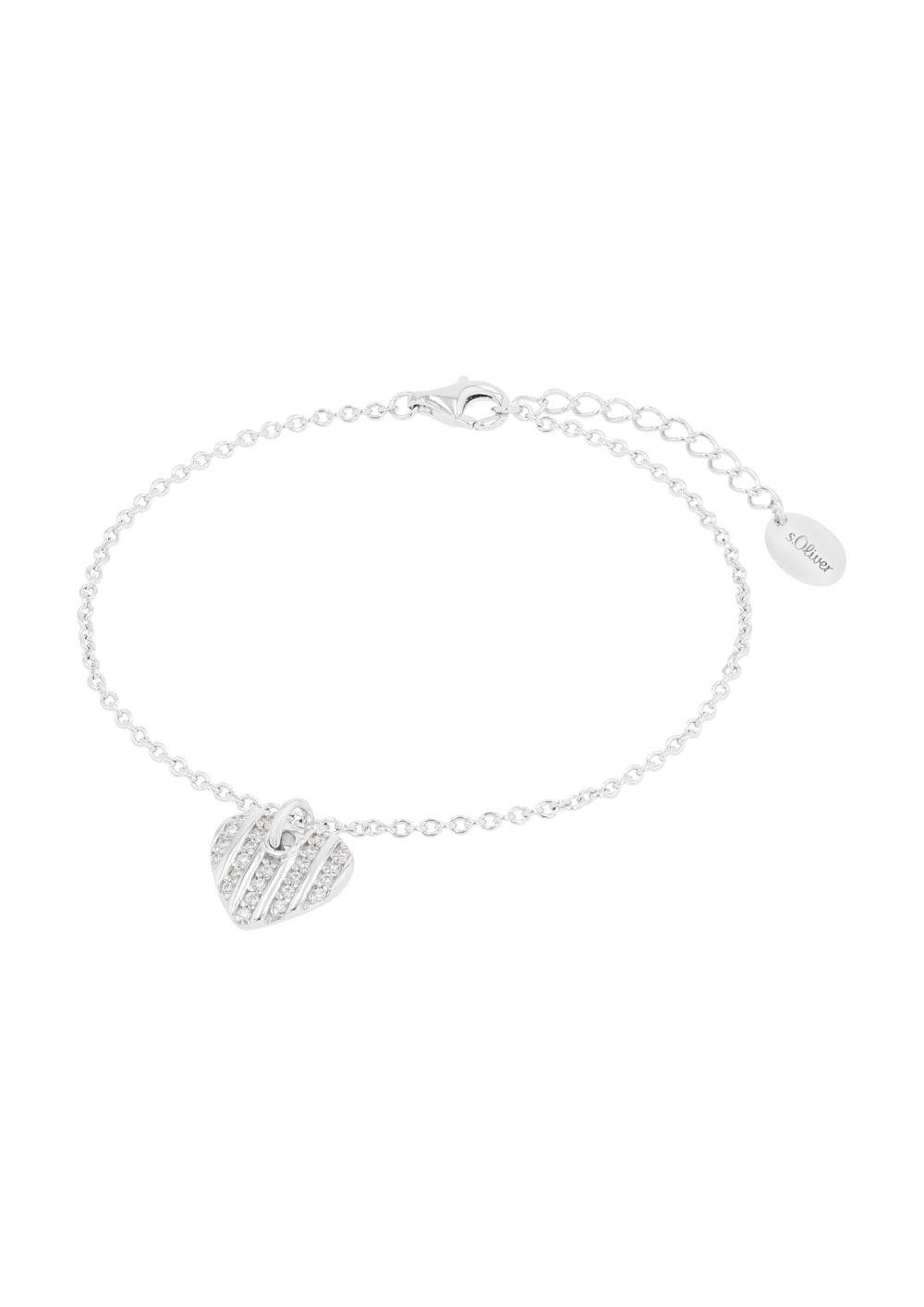 s.Oliver Silber-Armkette mit Herz-Motiv Neueste Stile