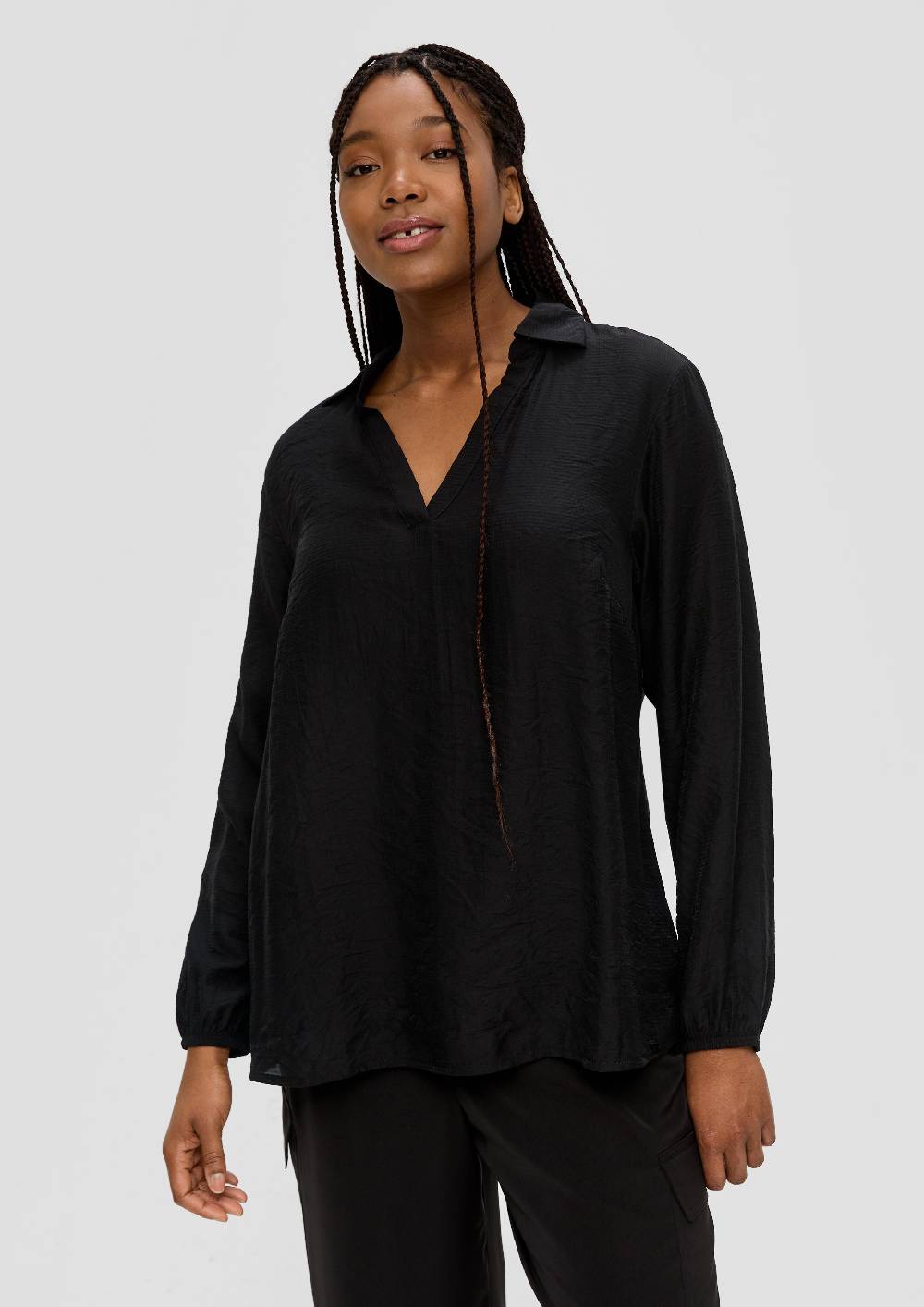 s.Oliver Hemdbluse mit Dobby-Struktur Fabrikladen