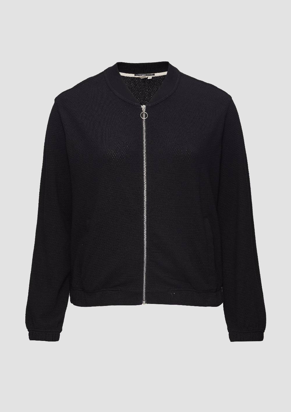 s.Oliver Strukturierter Sweat-Blouson aus Baumwollmix Begrenzt auf 3 Tage