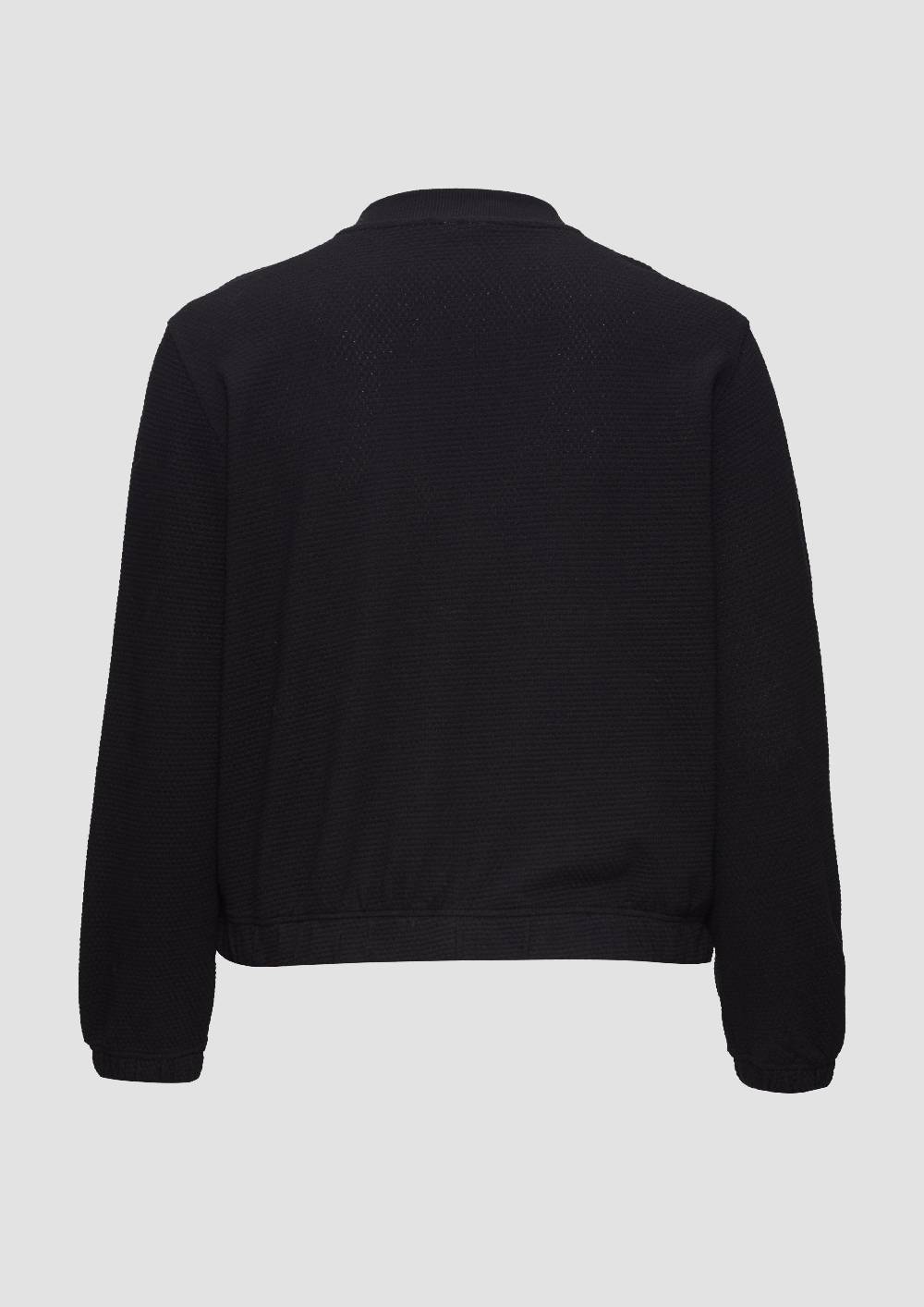 s.Oliver Strukturierter Sweat-Blouson aus Baumwollmix Begrenzt auf 3 Tage