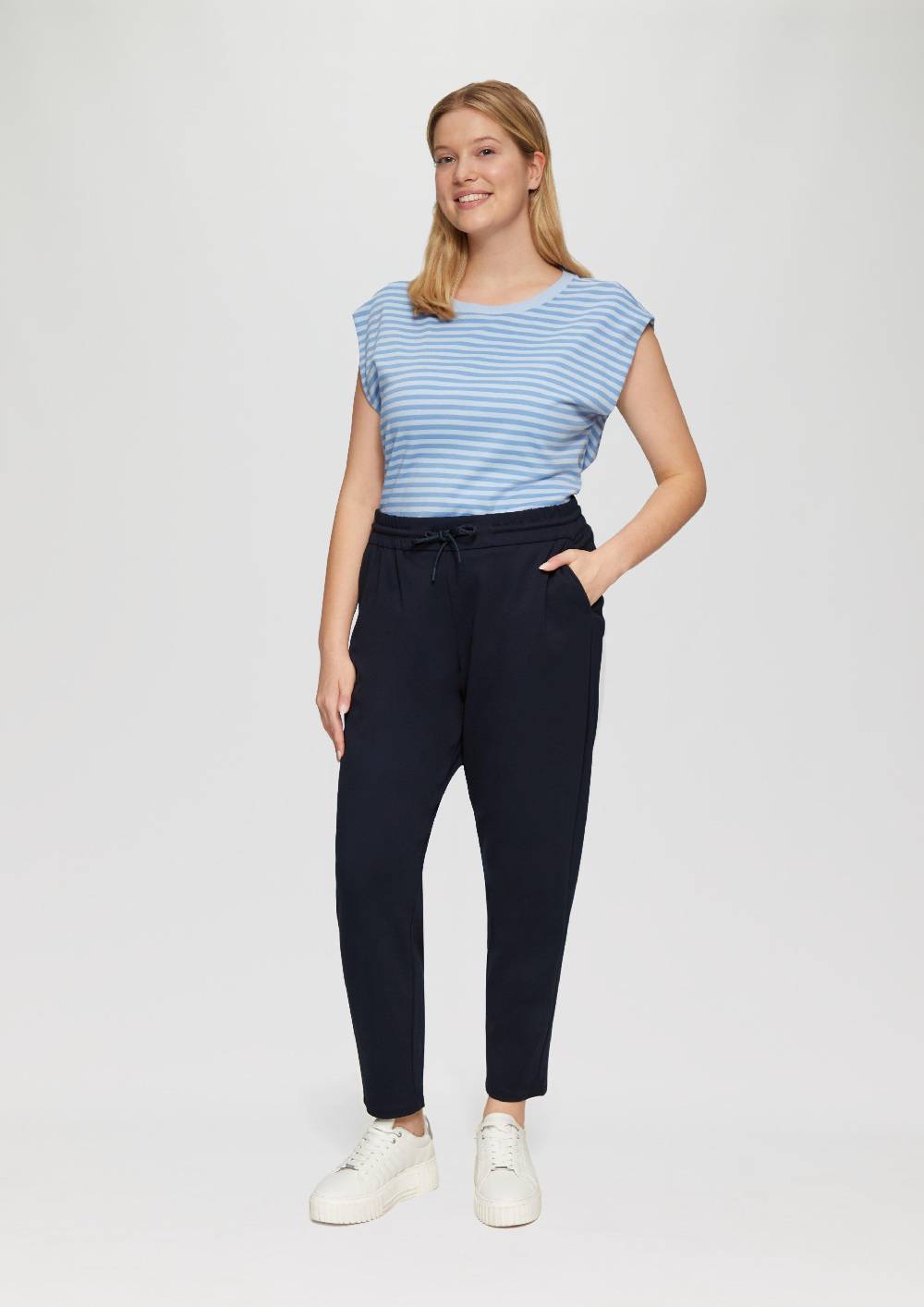 s.Oliver Interlock-Jogg Pants mit Gummizug Im Verkauf