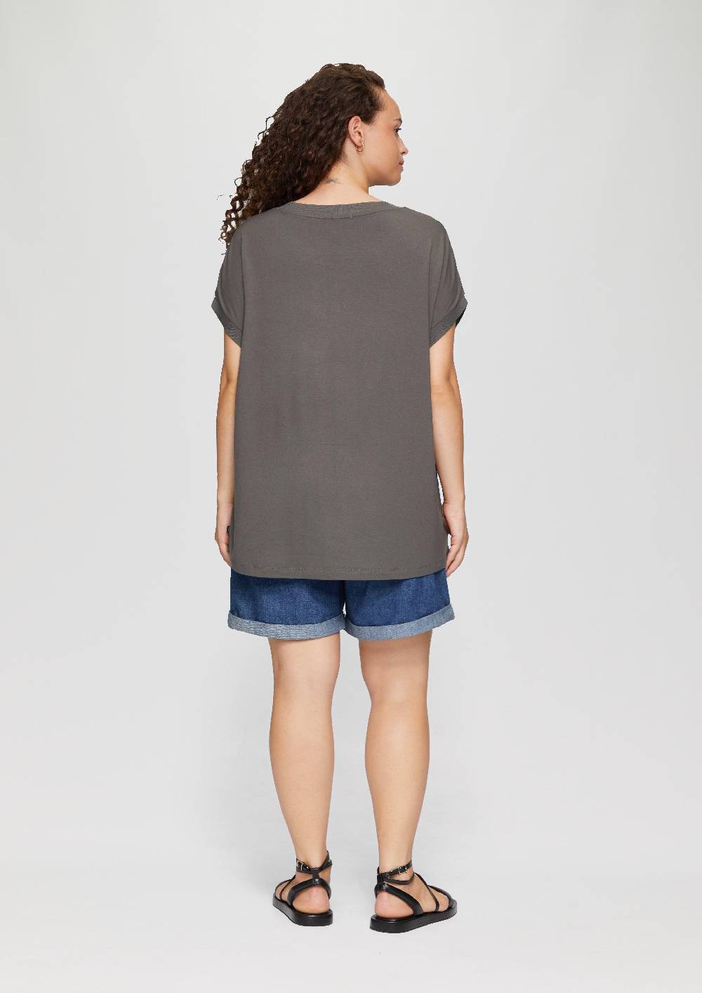 s.Oliver Materialmix-T-Shirt im Loose Fit zollfrei