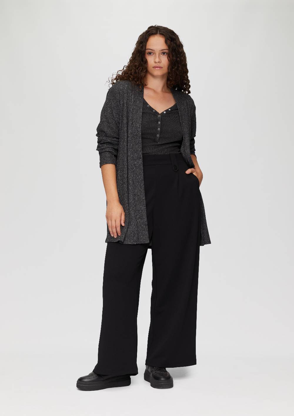 s.Oliver Crêpe-Hose im Relaxed Fit mit Wide Leg Online