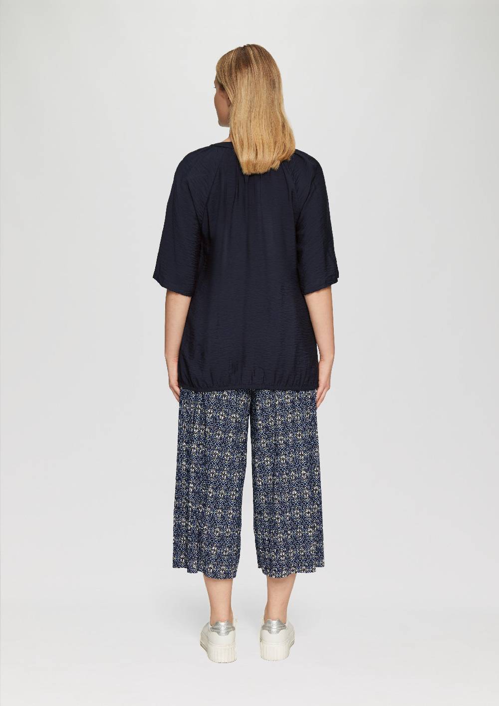 s.Oliver Bluse aus strukturierter Viskose Outlet