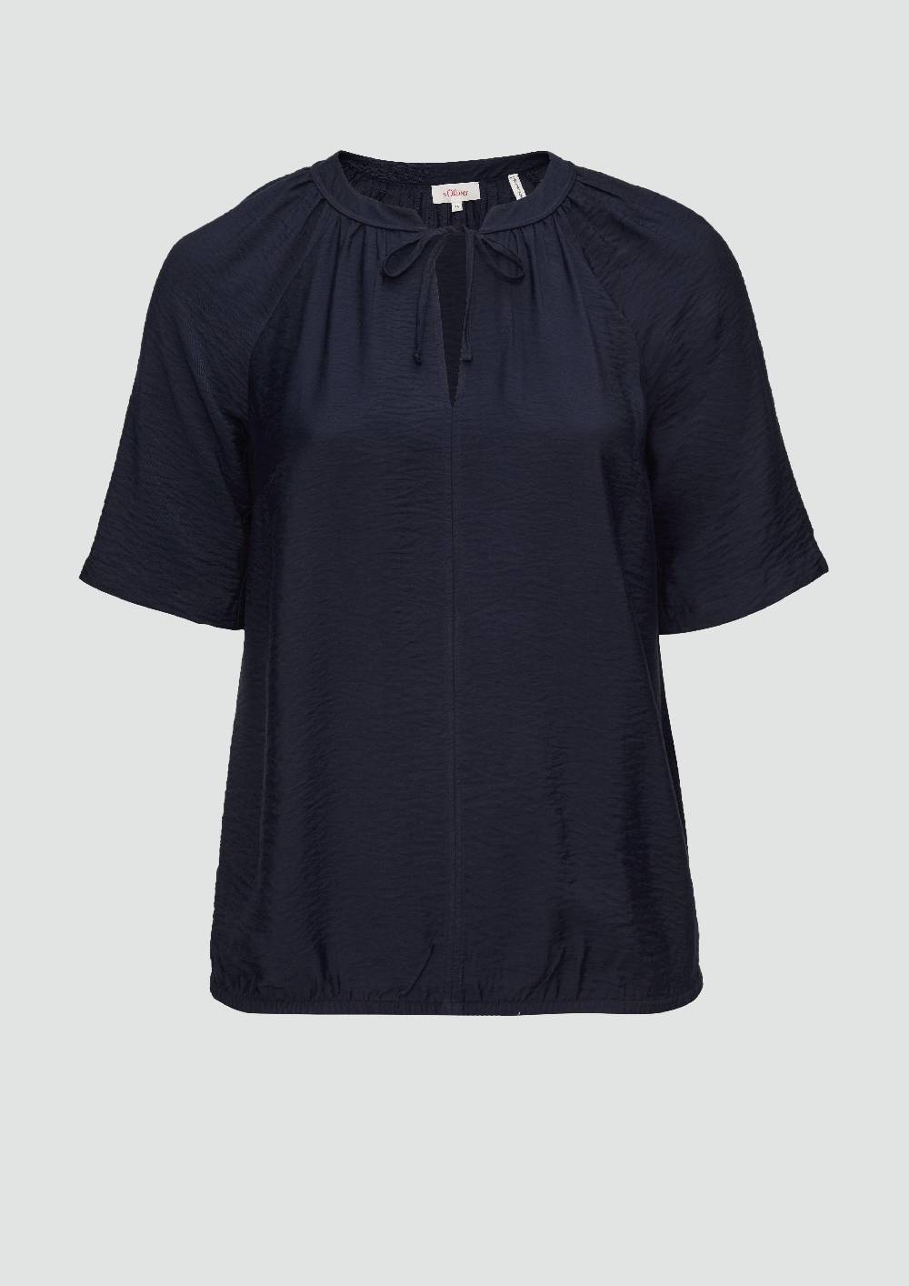 s.Oliver Bluse aus strukturierter Viskose Outlet