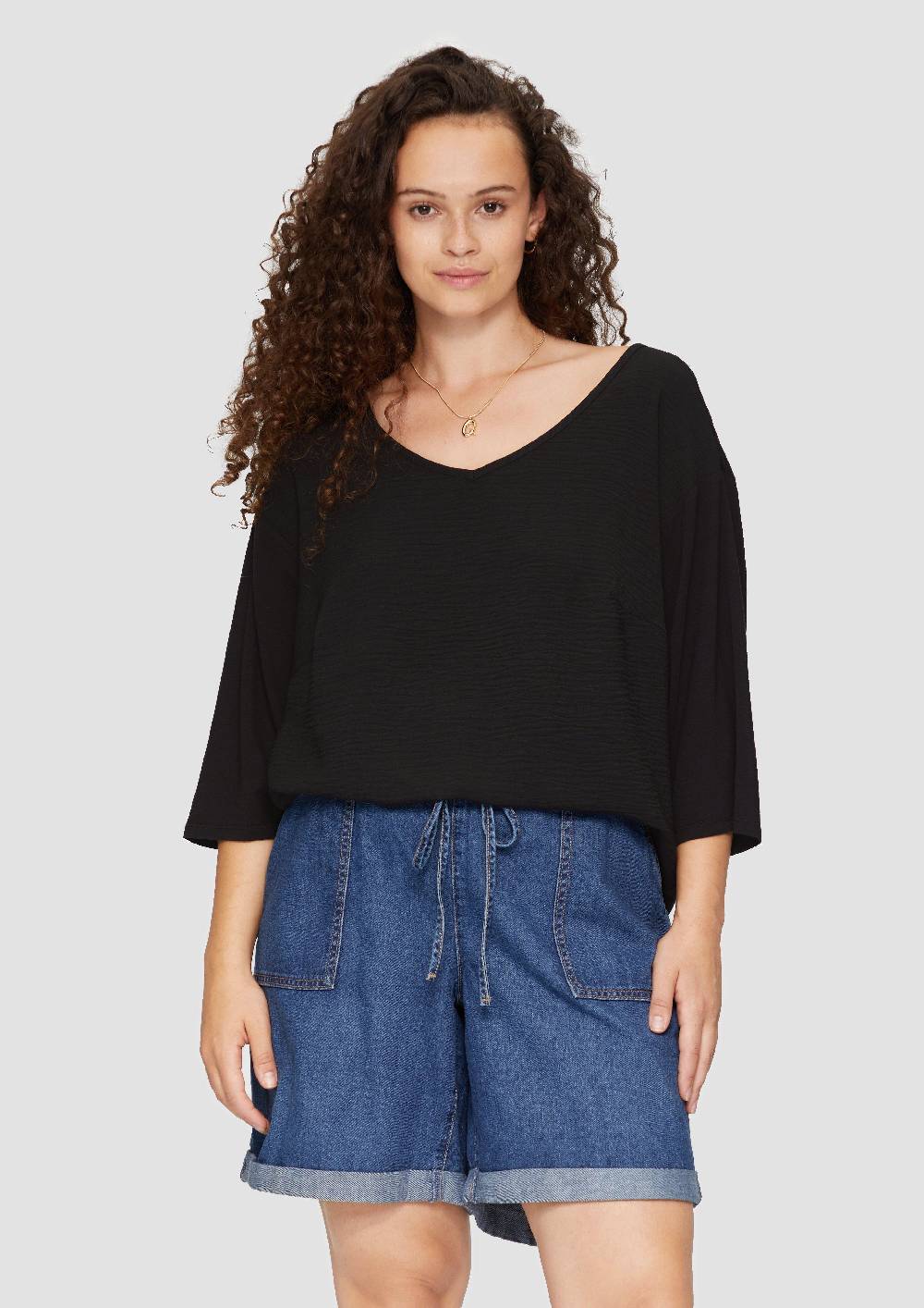 s.Oliver Shirt im Fabricmix und Loose Fit Verkauf