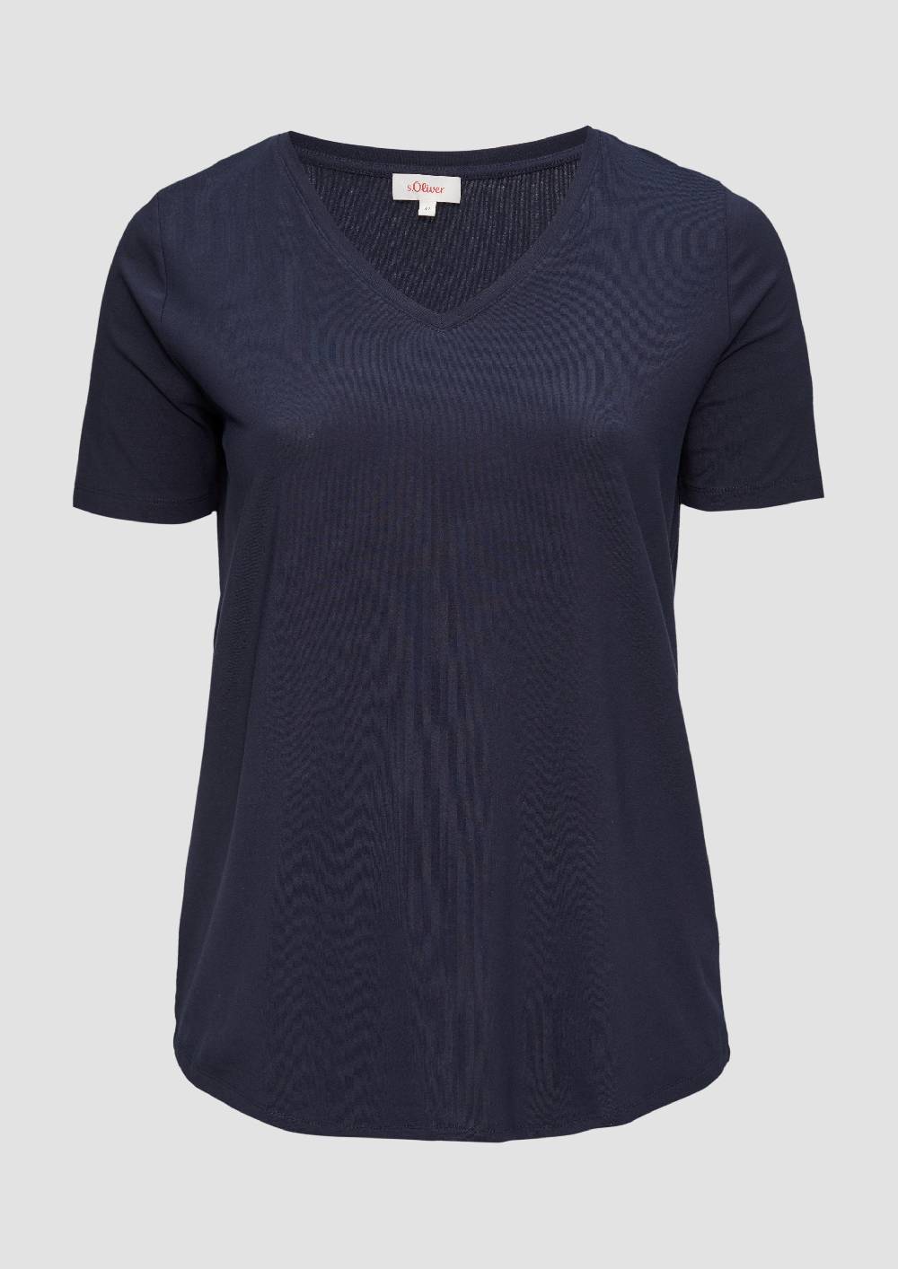 s.Oliver T-Shirt mit V-Ausschnitt im Angebot
