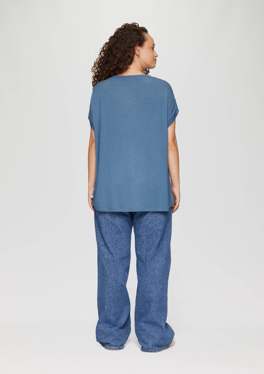 s.Oliver Materialmix-T-Shirt im Loose Fit Schlussverkauf