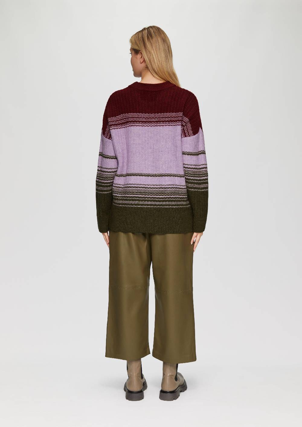 s.Oliver Gestreifter Strickpullover im Relaxed Fit Exklusivangebot