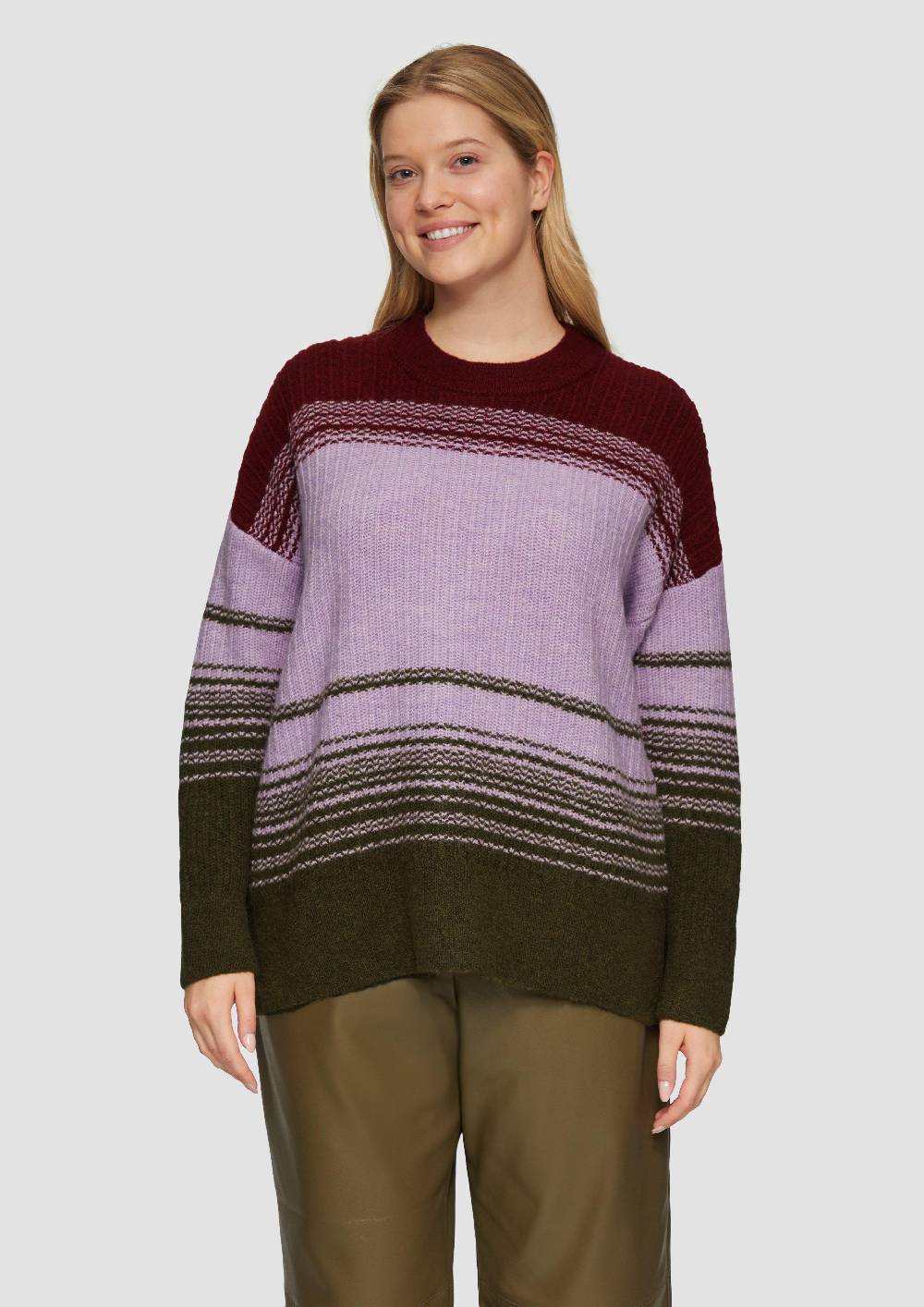 s.Oliver Gestreifter Strickpullover im Relaxed Fit Exklusivangebot