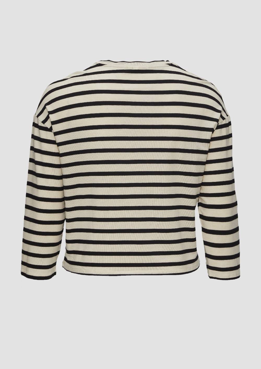 s.Oliver Cropped Langarmshirt aus Lyocellmix Preisnachlass