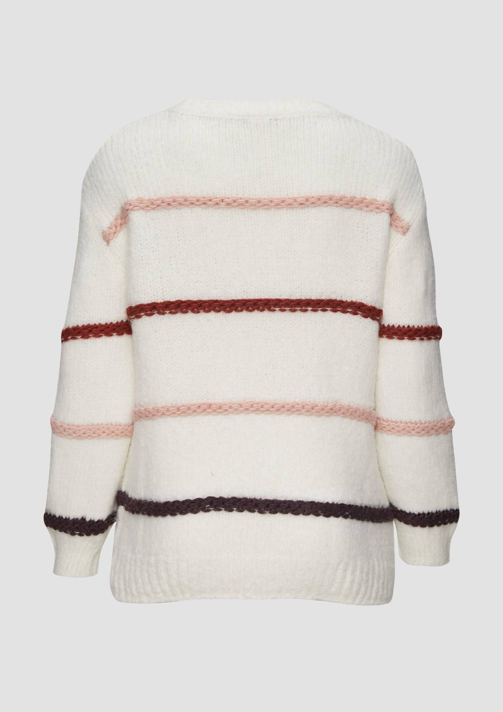 s.Oliver Flauschiger Pullover mit überschnittenen Schultern Saisonschlussverkauf