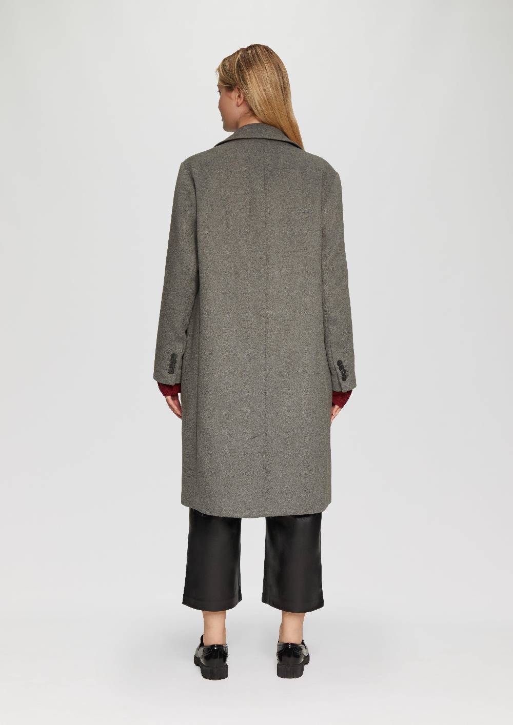 s.Oliver Leicht wärmender Wollmantel im Loose Fit Black Friday