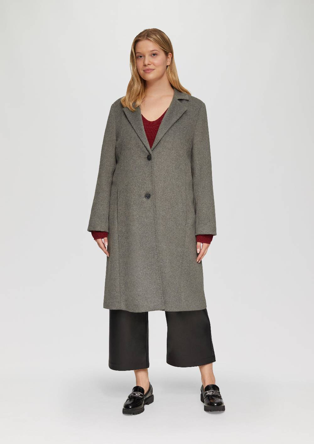 s.Oliver Leicht wärmender Wollmantel im Loose Fit Black Friday