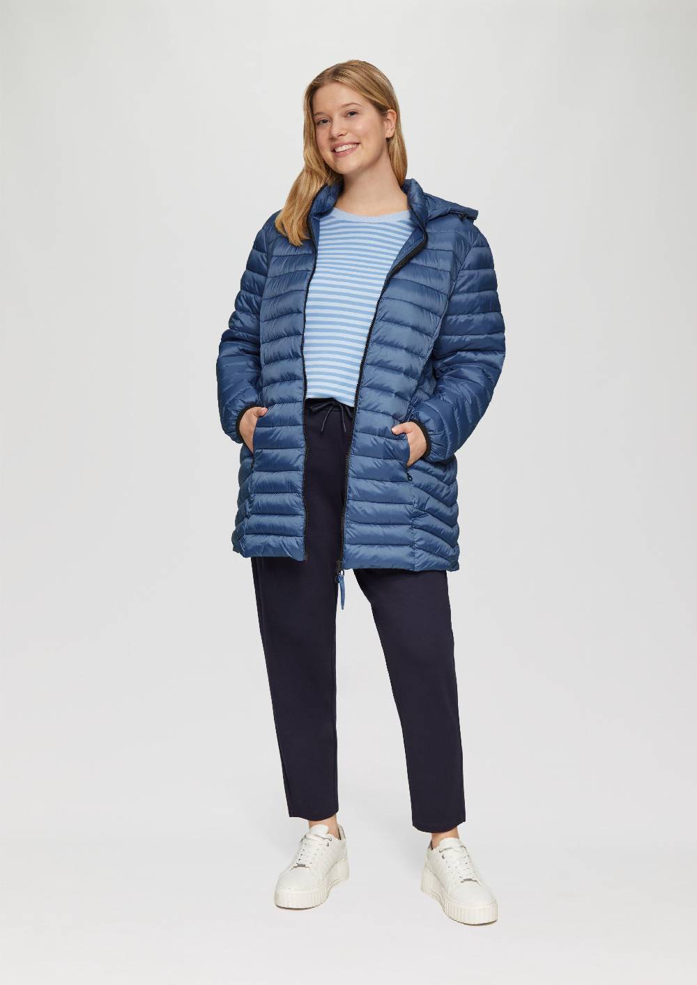 s.Oliver Steppjacke mit Logo-Kapuze Cyber Monday