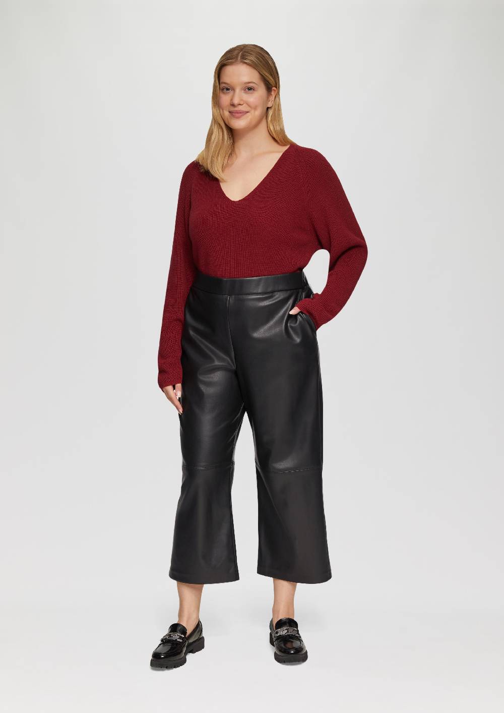 s.Oliver Culotte aus Lederimitat mit Nahtdetails Zeitlich begrenztes Angebot