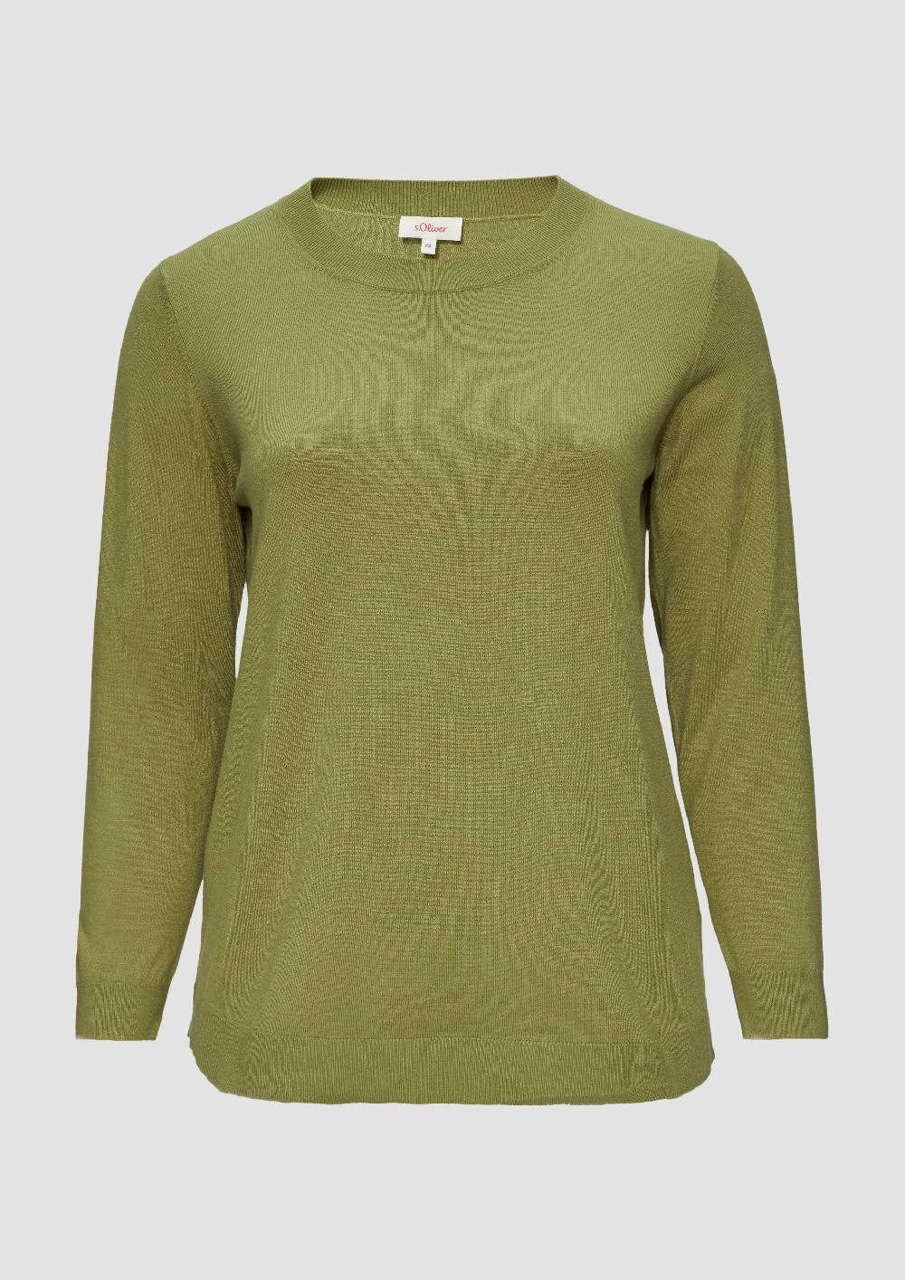 s.Oliver Strickpullover mit Rundhalsausschnitt Super Sparpreis