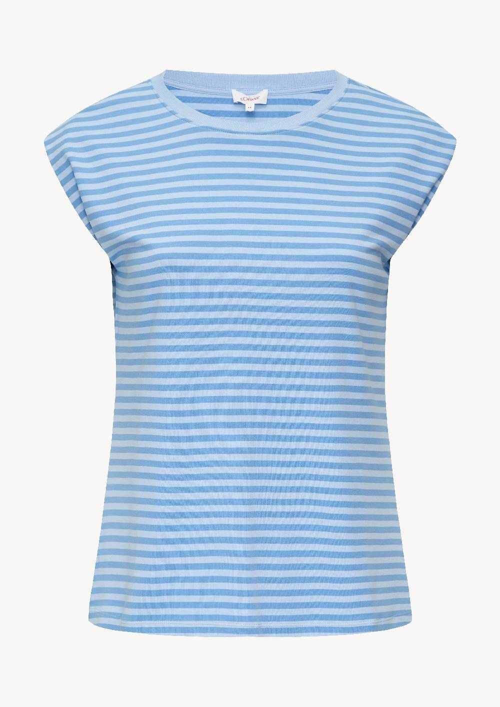 s.Oliver Gestreiftes Shirt im Relaxed Fit aus Interlock-Jersey Wochenangebot