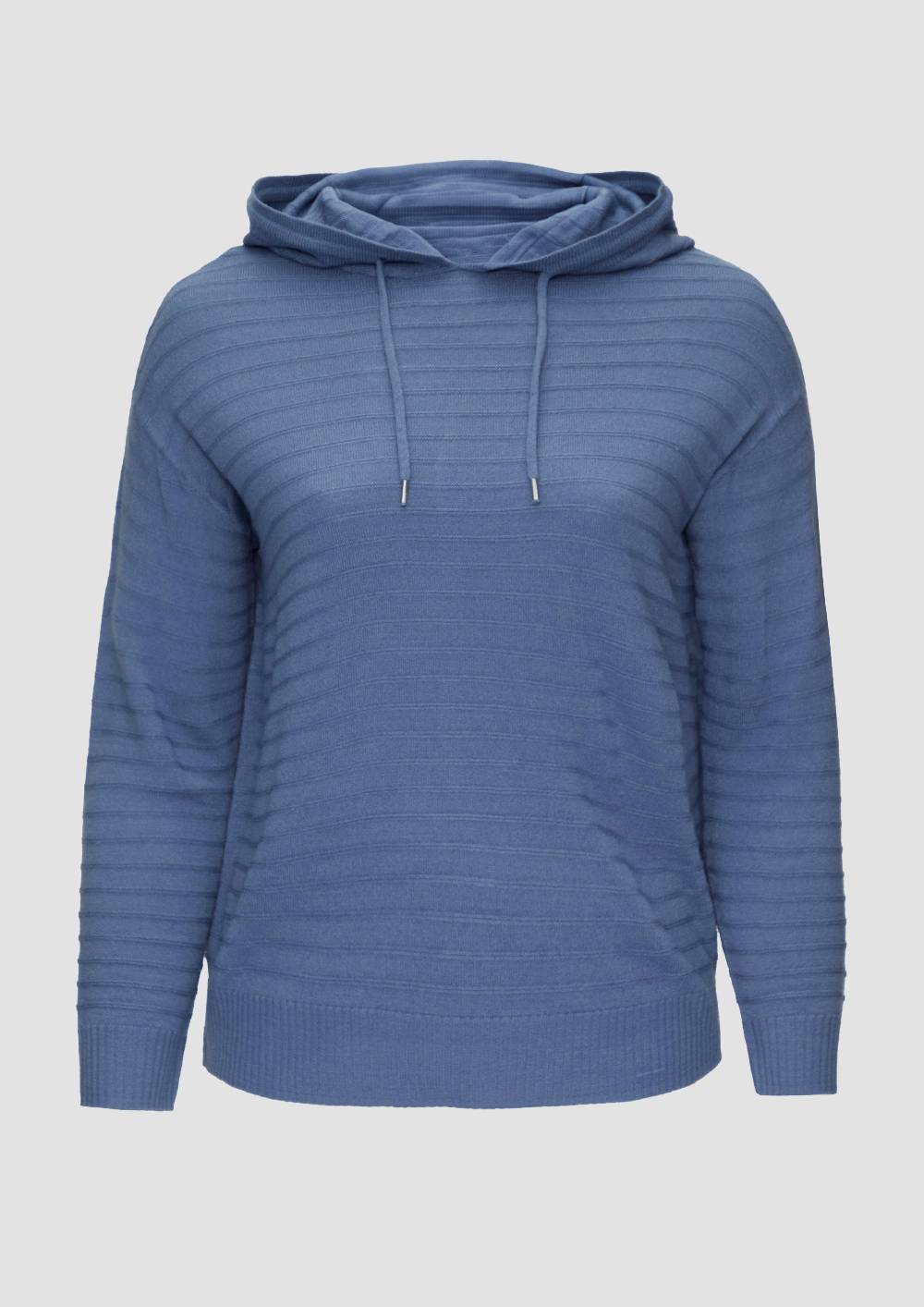 s.Oliver Strukturierter Strickpullover mit Kapuze Kostenlose Rückgabe