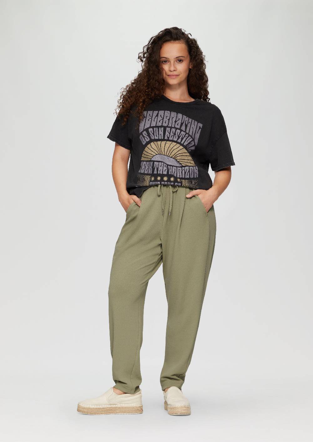 s.Oliver Jogpants aus Interlock-Crêpe Bis zu 65% Rabatt