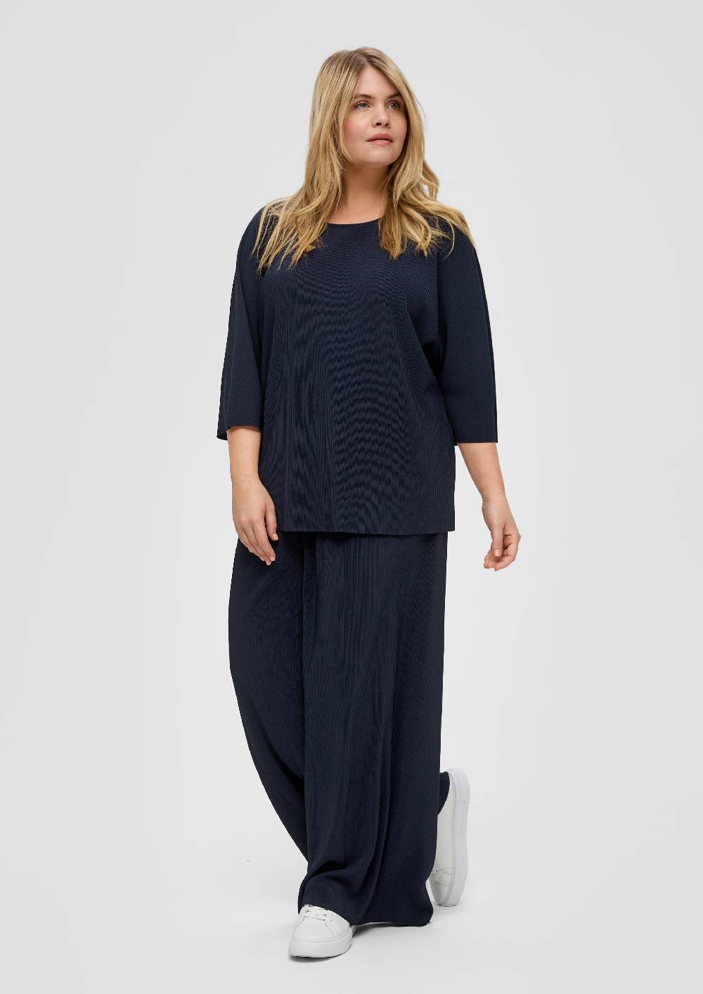 s.Oliver Weite plissierte Hose aus Jersey Bis zu 55% Rabatt