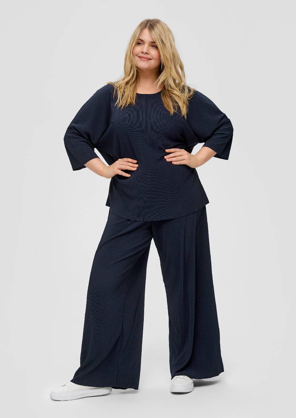 s.Oliver Weite plissierte Hose aus Jersey Bis zu 55% Rabatt