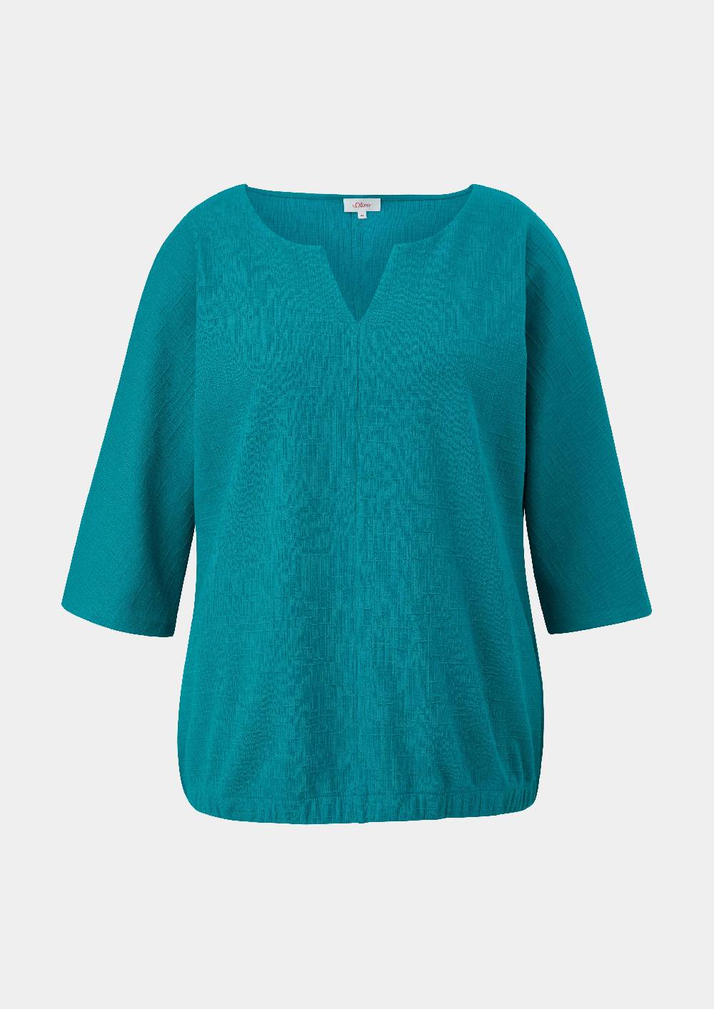 s.Oliver O-Shape-Bluse mit bequemem Gummizug Super Rabatt