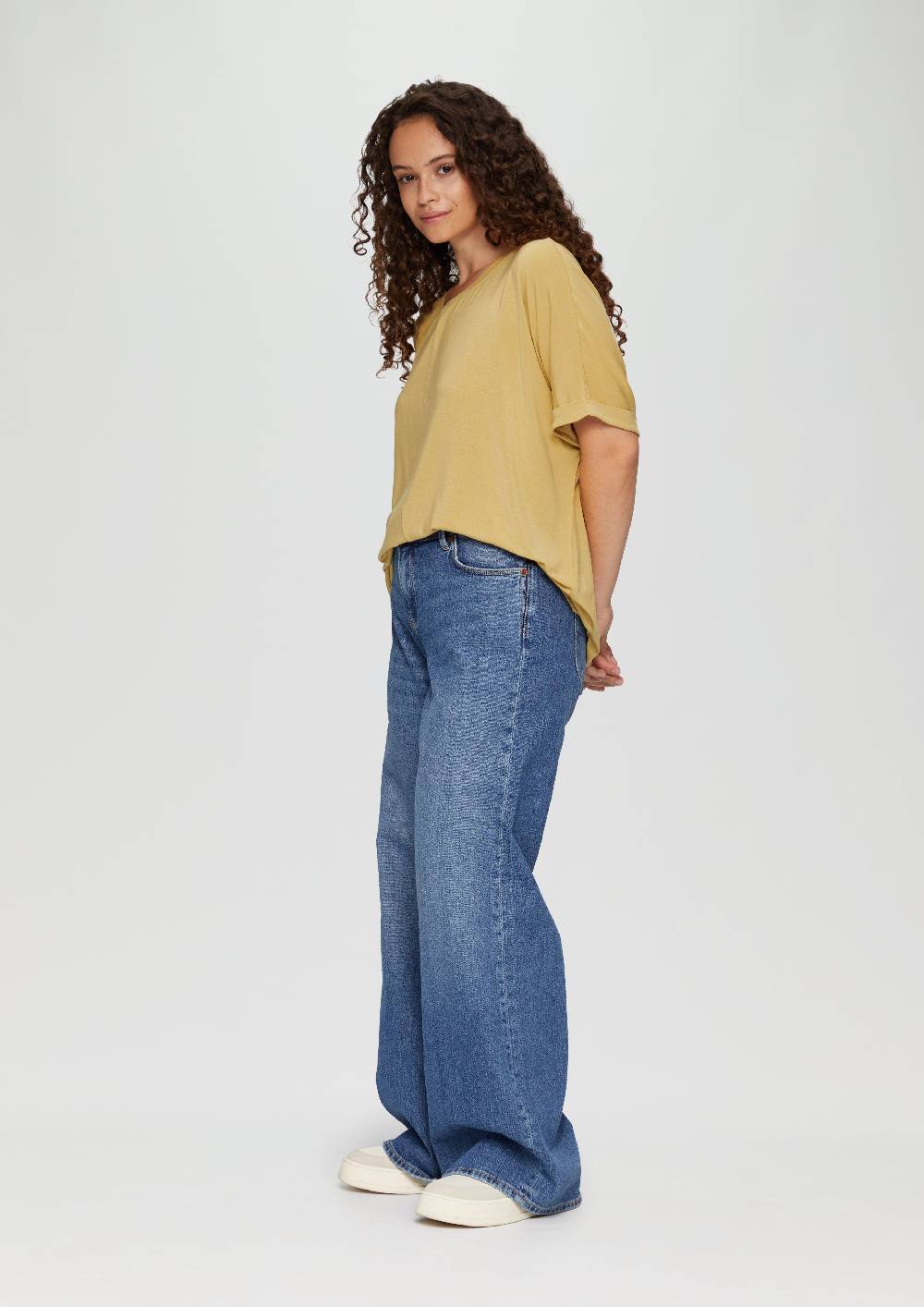 s.Oliver Loose-Fit-Shirt im Lyocellmix Riesige Rabatte