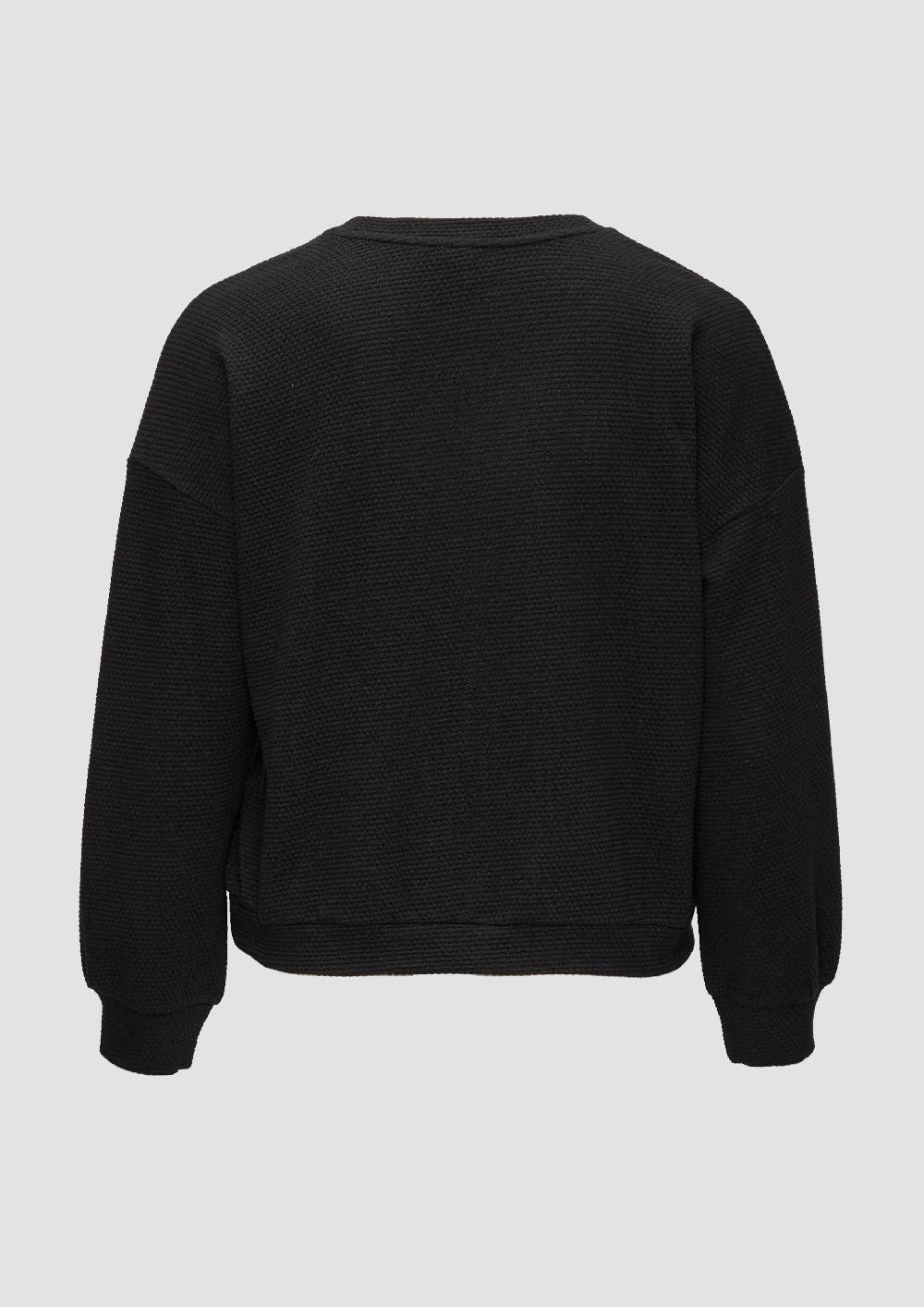 s.Oliver Loose Fit-Sweatshirt mit Struktur Clearance-Verkauf