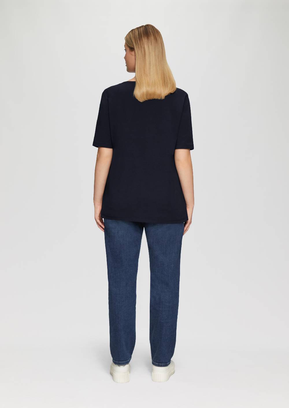 s.Oliver T-Shirt mit Rundhalsausschnitt und Front-Print Kostenloser Versand international