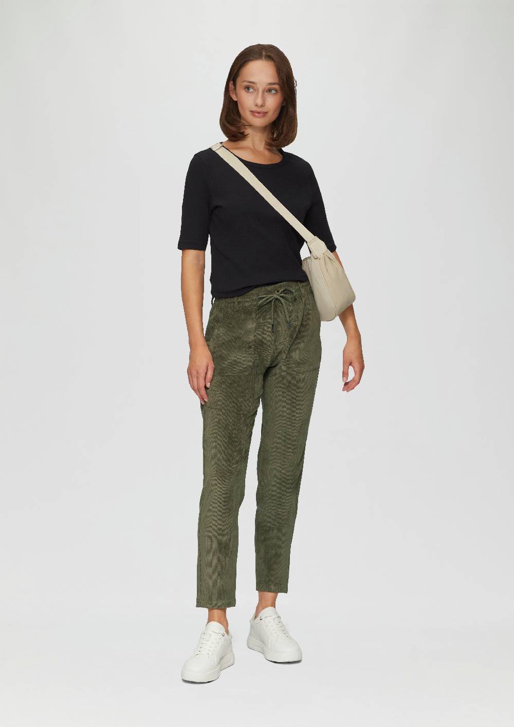 s.Oliver Fließende Jogpants aus Feincord Outlet