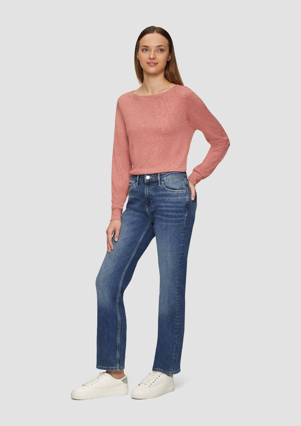 s.Oliver Jeans Karolin / Regular Fit / Mid Rise / Straight Leg Verkauf