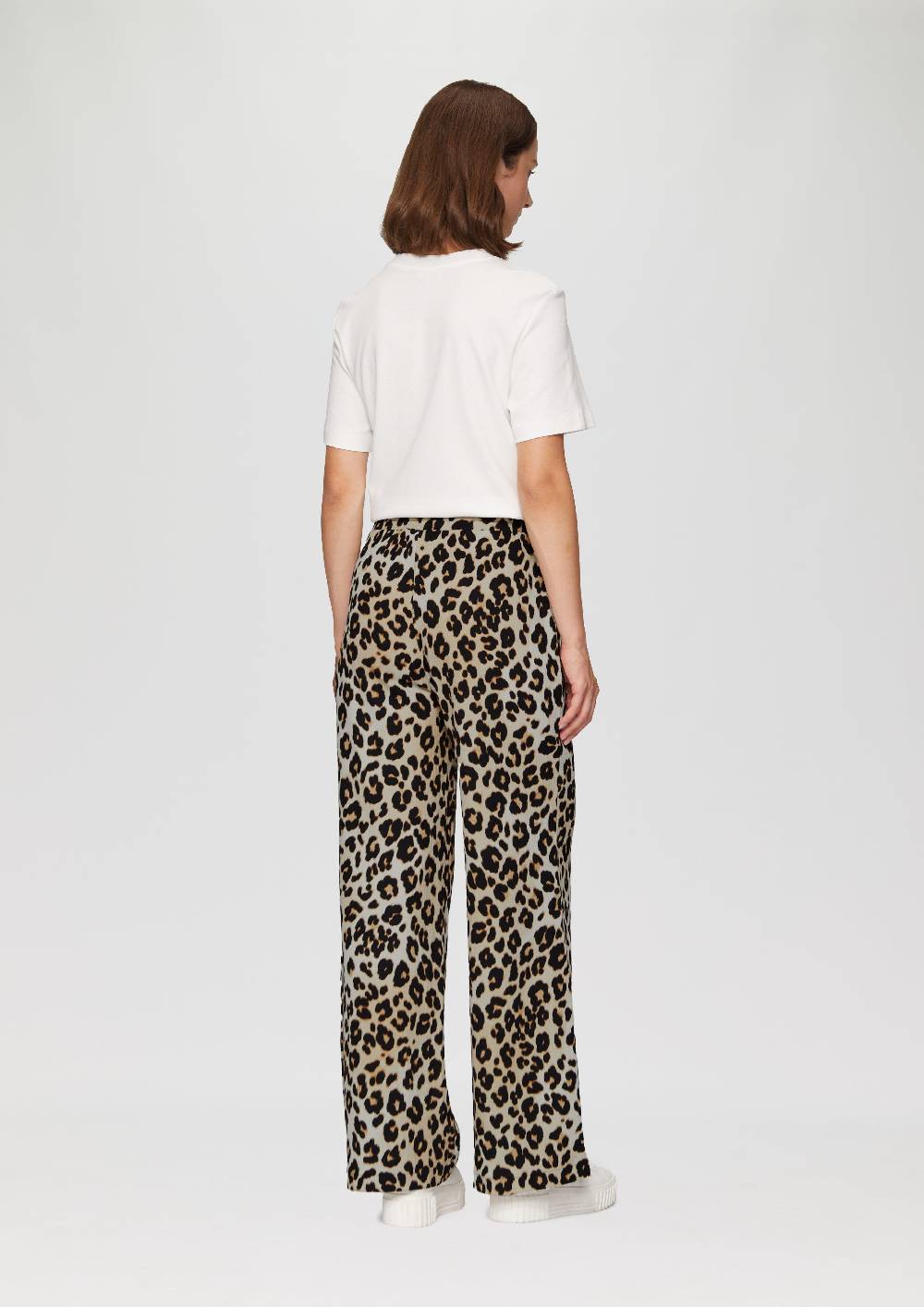 s.Oliver Hose mit Wide Leg aus strukturiertem Jersey Günstiger Verkauf