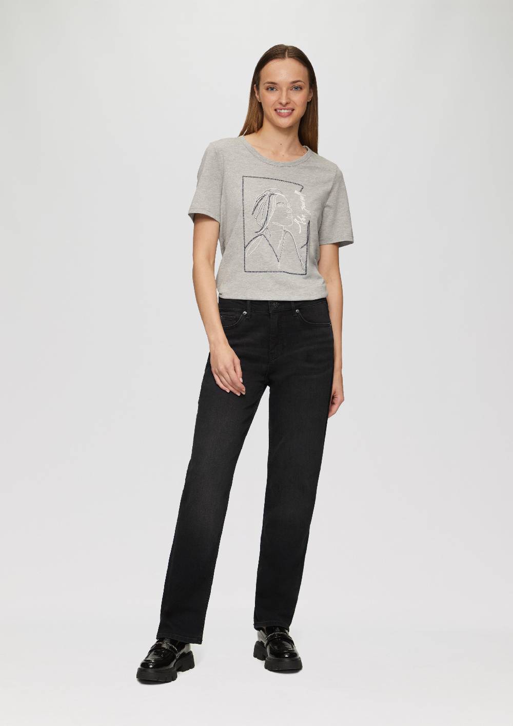 s.Oliver Jeans Karolin / Regular Fit / Mid Rise / Straight Leg Sonderangebot