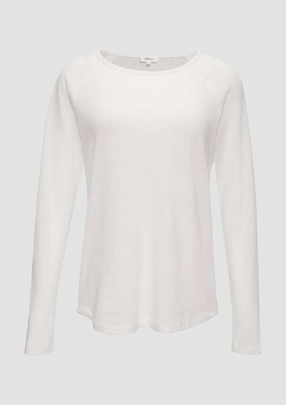 s.Oliver Langarmshirt mit Flammgarnstruktur und Raglanärmeln Preisnachlass
