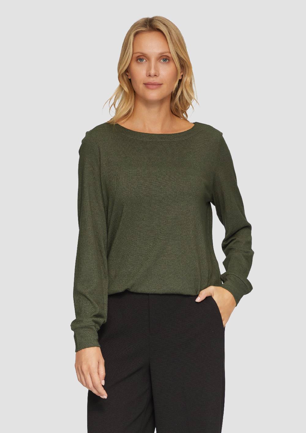 s.Oliver Weicher Longsleeve aus Jerseystrick Saisonschlussverkauf