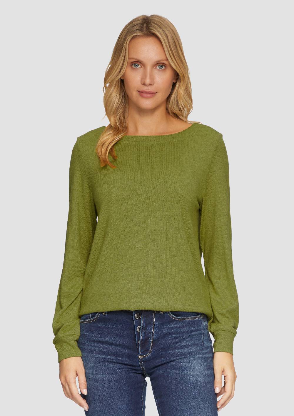 s.Oliver Weicher Longsleeve aus Jerseystrick Black Friday
