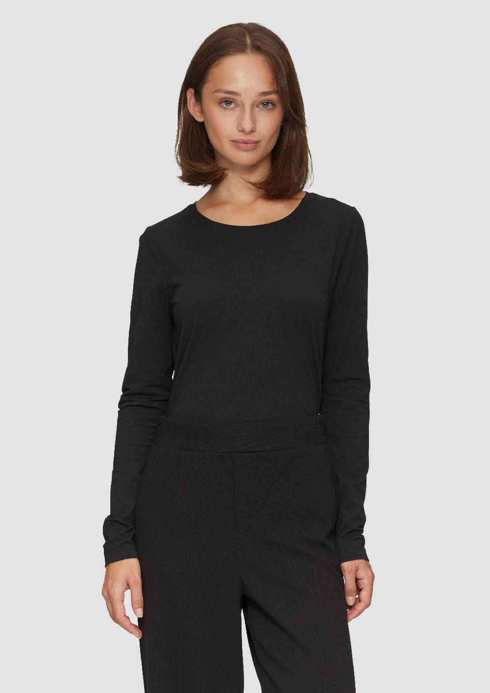 s.Oliver Longsleeve aus Baumwollstretch Jubiläumsangebot