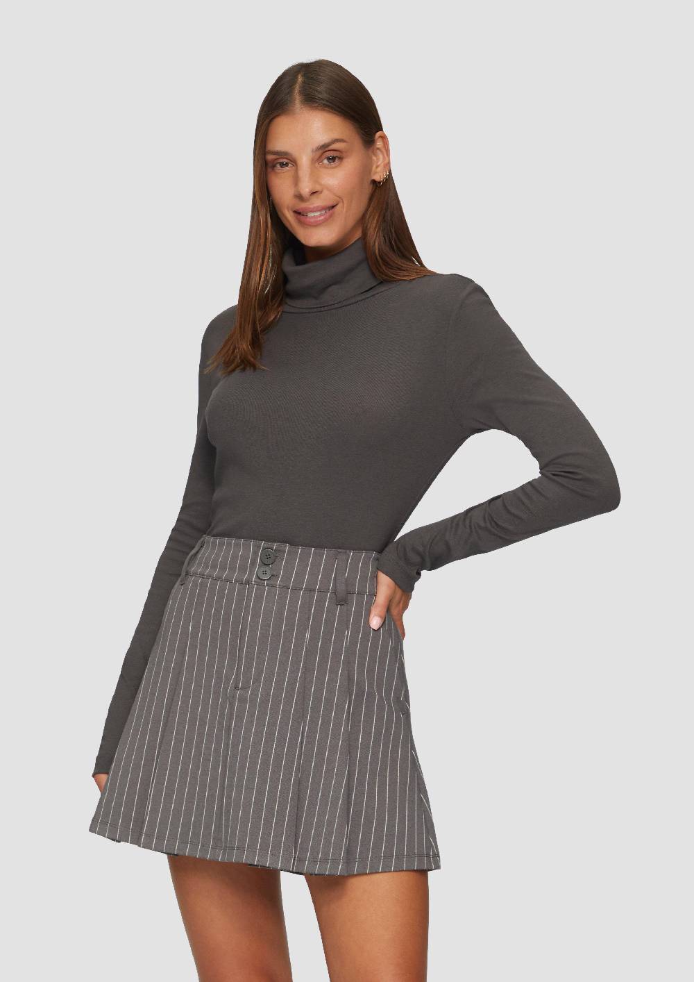 s.Oliver Langarmshirt mit Rollkragen Heißer Verkauf