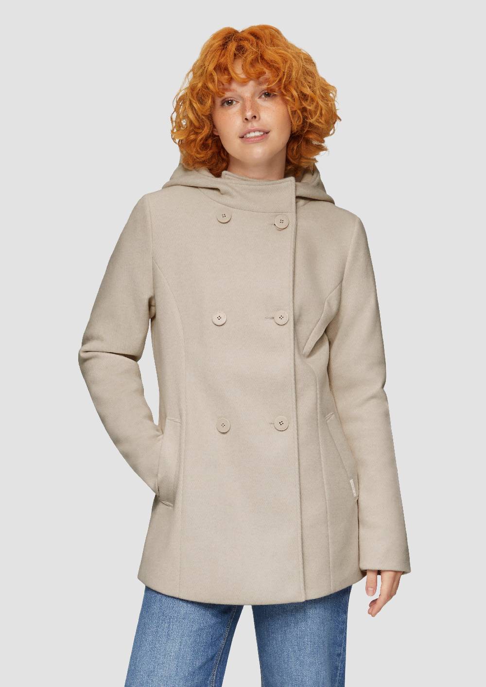 s.Oliver Jacke mit Kapuze in Wolloptik Neuheiten