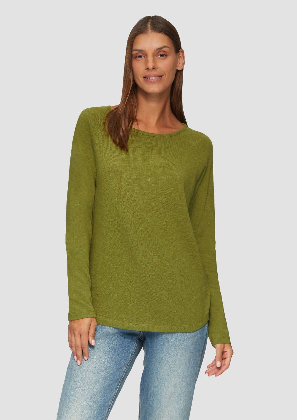s.Oliver Langarmshirt mit Flammgarnstruktur und Raglanärmeln Bestseller