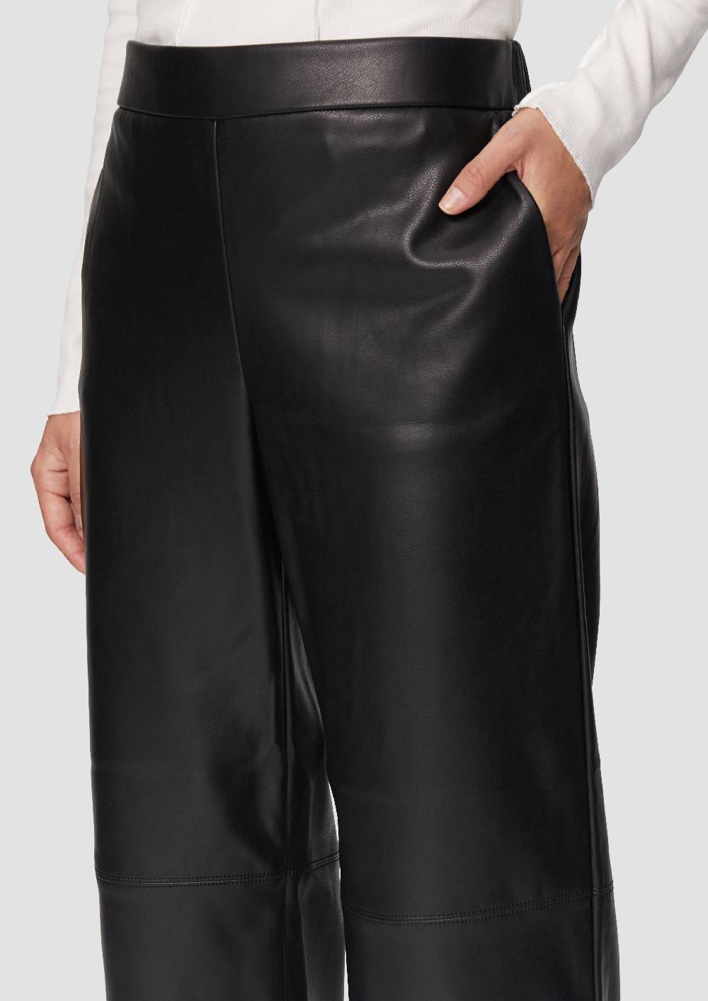 s.Oliver Culotte aus Lederimitat mit Nahtdetails Super Sparpreis