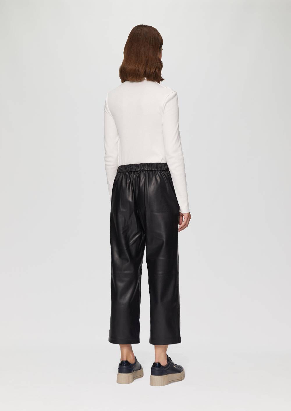 s.Oliver Culotte aus Lederimitat mit Nahtdetails Super Sparpreis