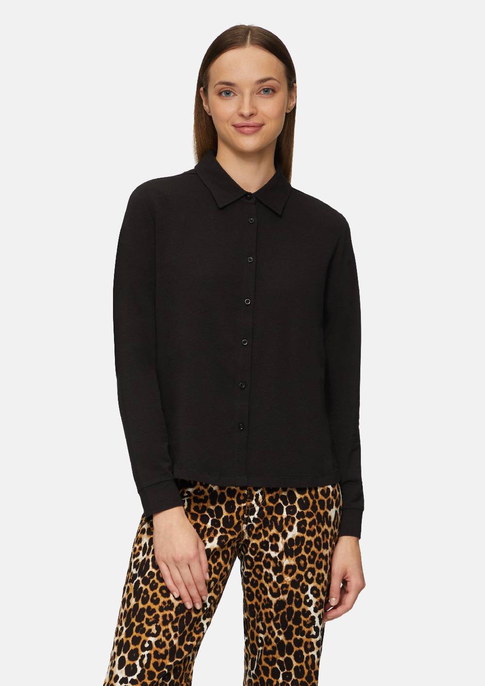 s.Oliver Hemdbluse aus Jersey Neueste Stile