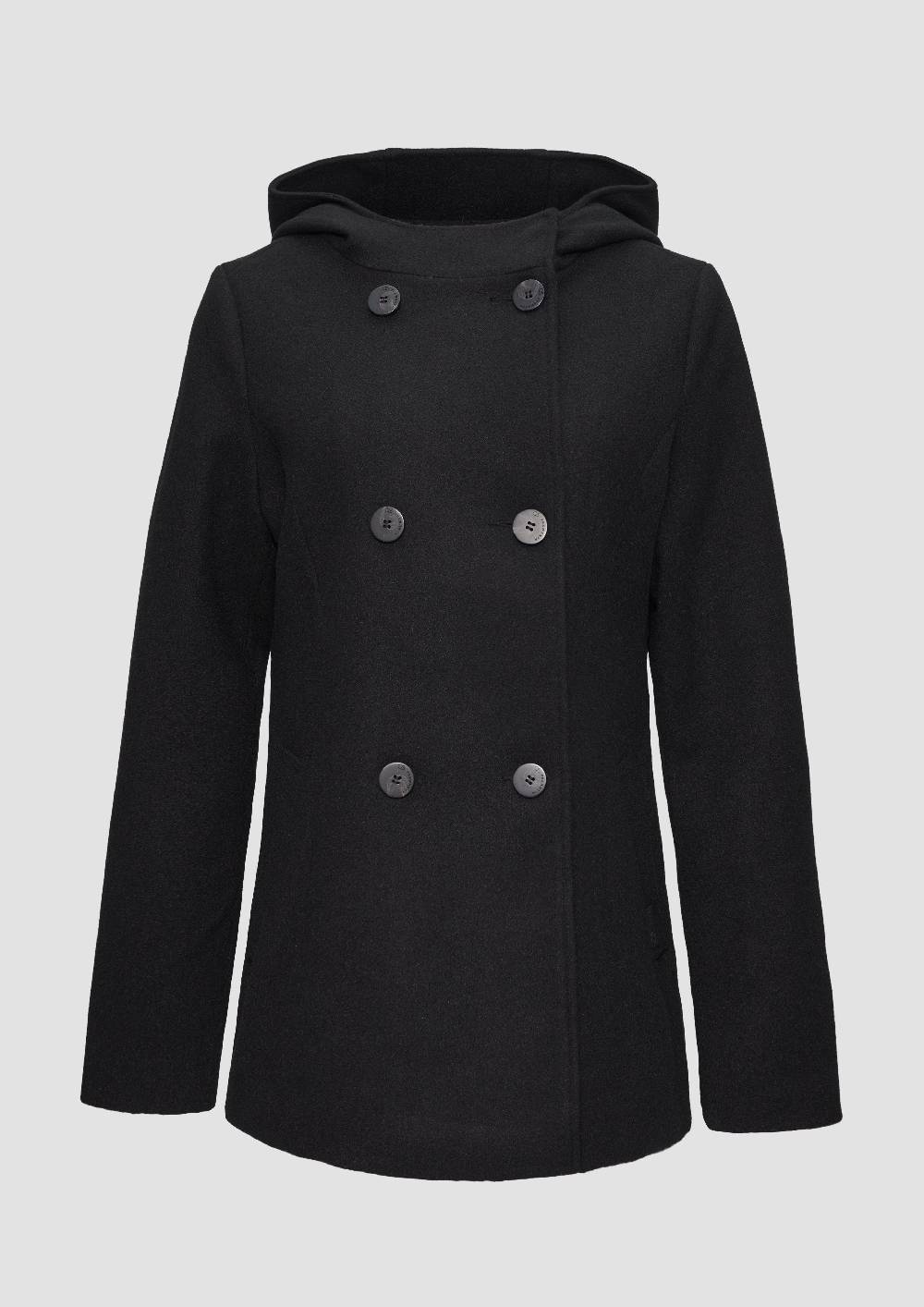 s.Oliver Jacke mit Kapuze in Wolloptik Bis zu 60% Rabatt