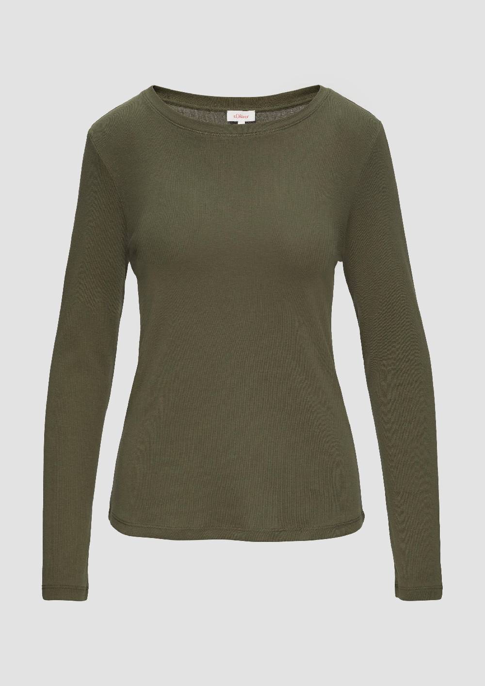 s.Oliver Langarm-Shirt im Slim Fit Bis zu 65% Rabatt