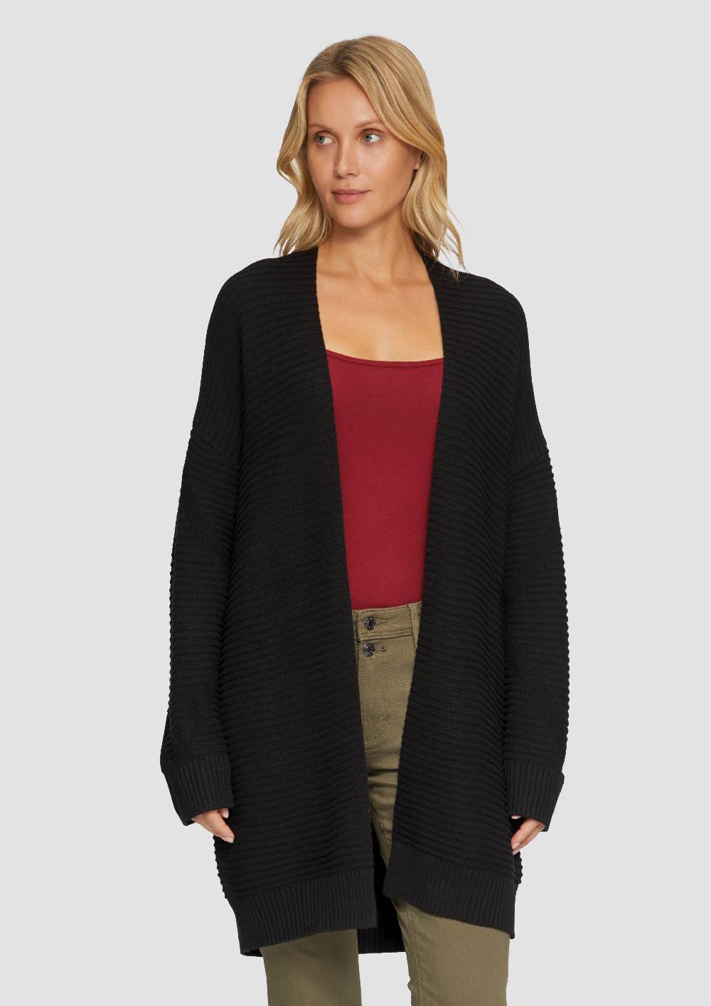 s.Oliver Strickjacke im Oversize-Look mit Ottoman-Struktur Nur noch ein Tag übrig