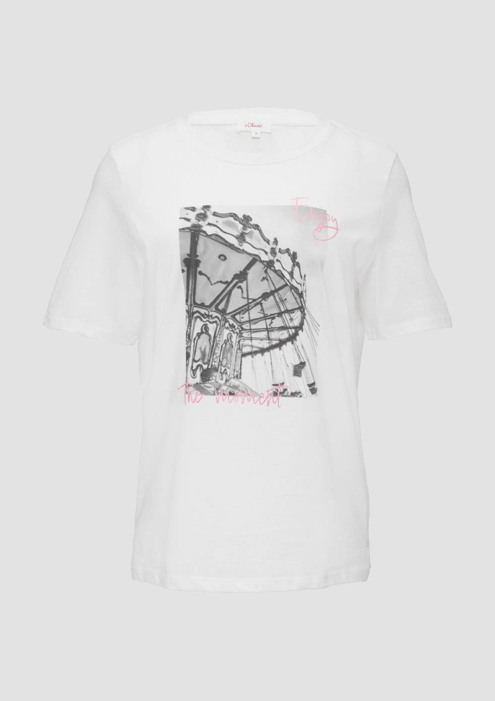 s.Oliver T-Shirt mit Frontprint und Glitzer-Detail Speichern exportieren